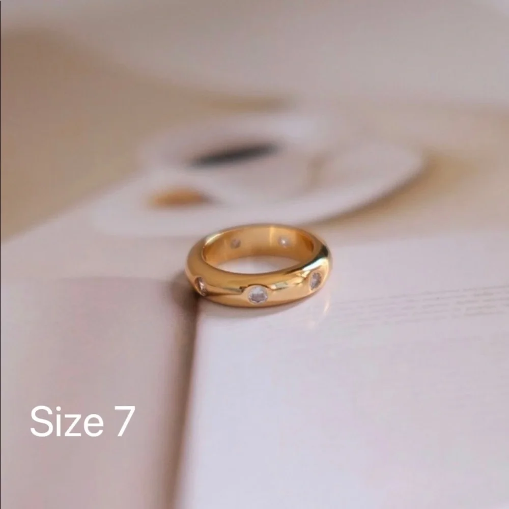 GOLD PLATED RING - Picture 1 of 1